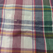 Chemise manches courtes Dockers bleu vert rouge blanc à carreaux taille M #186ms