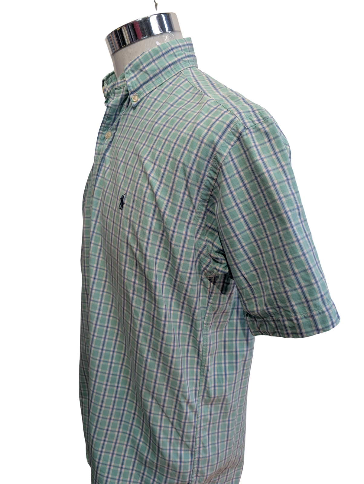 Chemise Polo Ralph Lauren Shirt S Blake Carreaux Manches Courtes Button Down