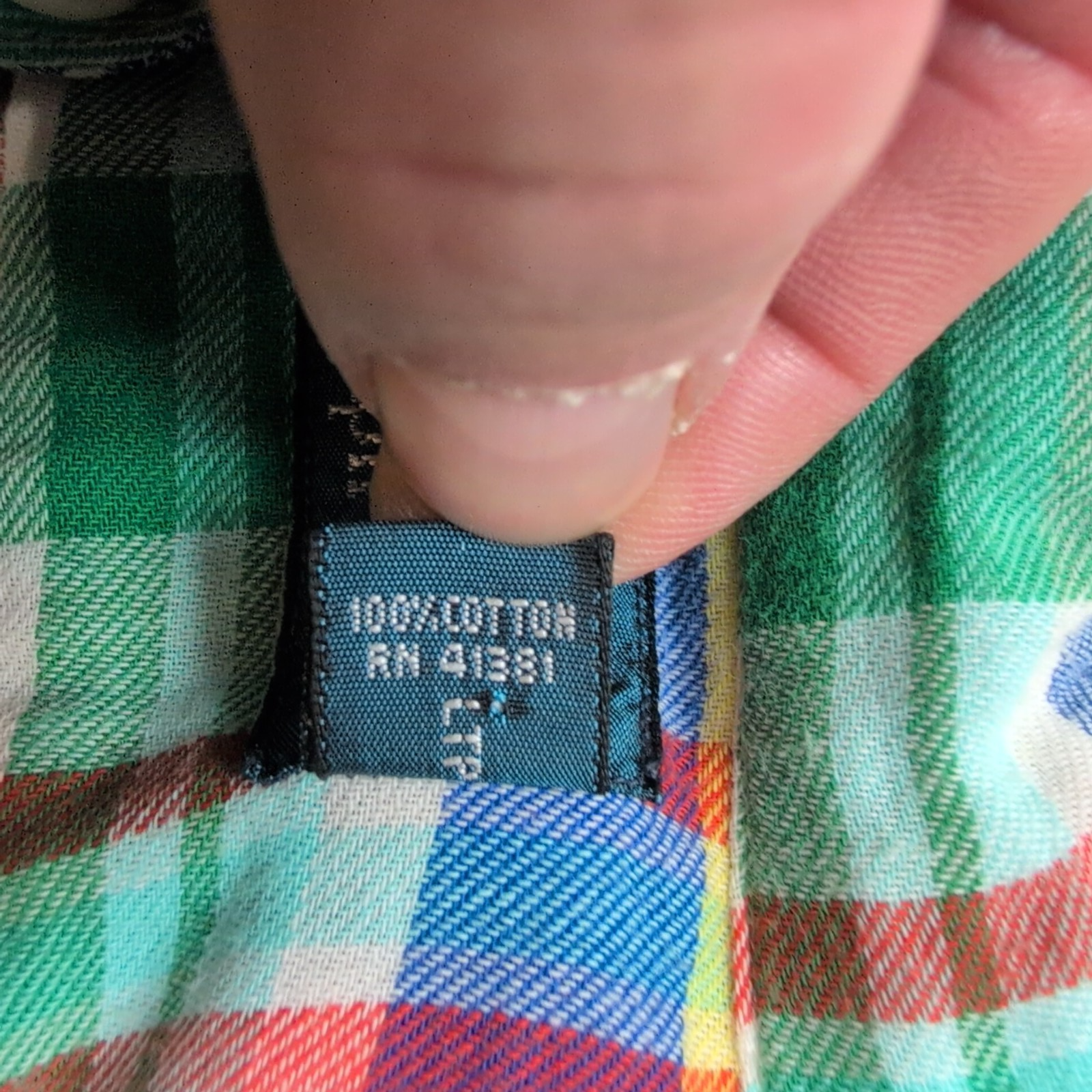 Chemise Polo Ralph Lauren M Multicolore Aztèque Carreaux 2 Poches Coton