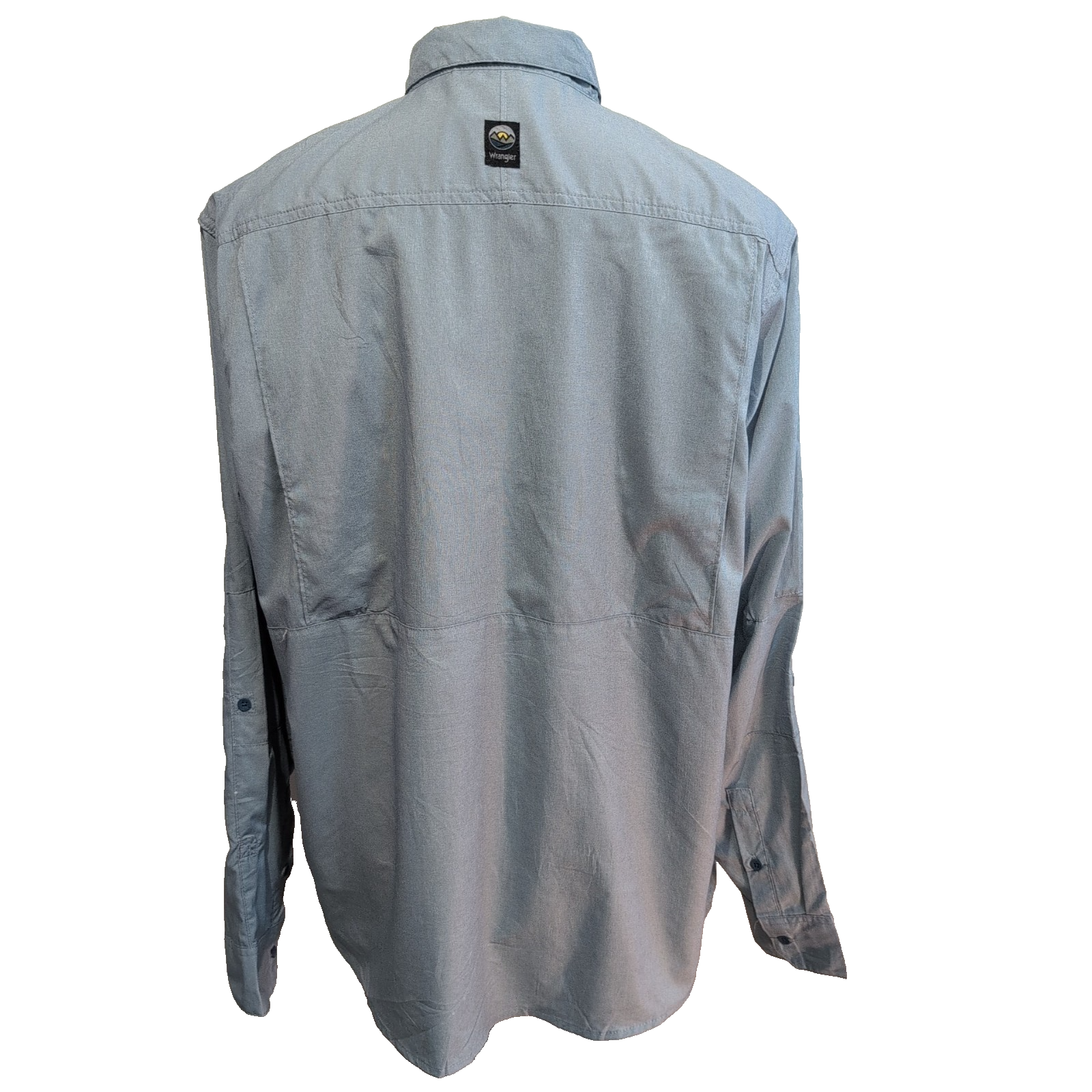 Chemise Wrangler Outdoor Homme Taille XL Technique Rando Gris Bleu