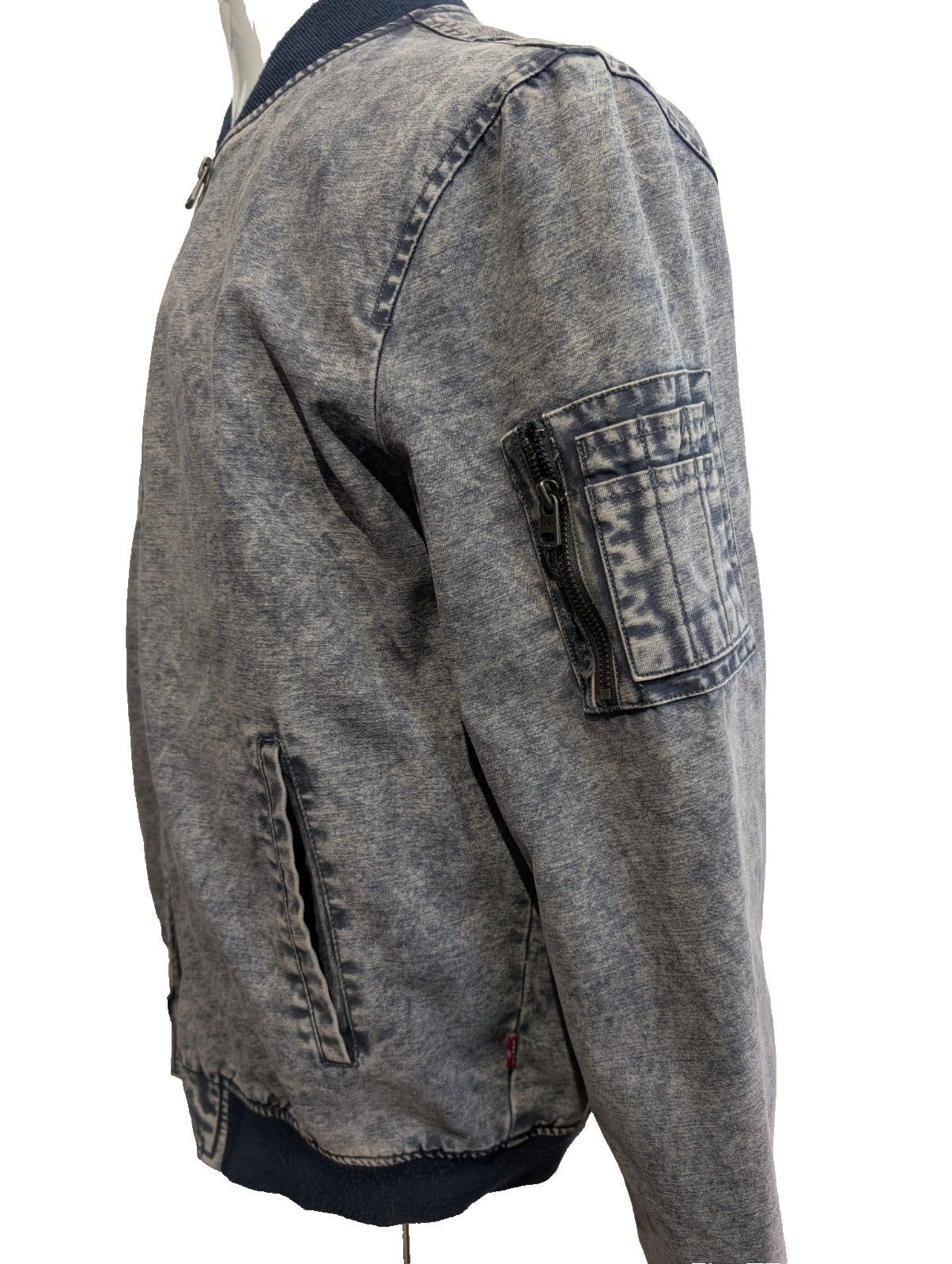 Levi's Vintage Blouson Bomber Coton Effet Jean Délavé M TBE | 293BSR
