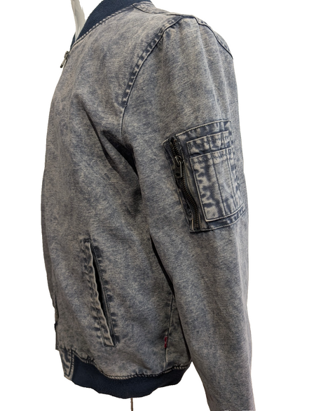 Levi's Vintage Blouson Bomber Coton Effet Jean Délavé M TBE | 293BSR