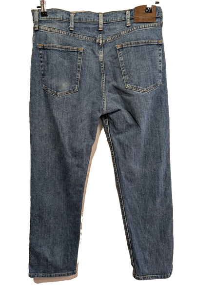 Jean Wrangler Homme Vintage Bleu W35 L29 Denim Épais Stretch Robuste Confort
