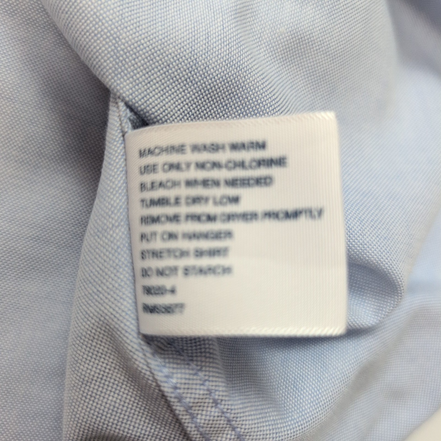 Chemise Stafford XL Oxford Bleu Clair Classic Fit Coton Poche manches longues