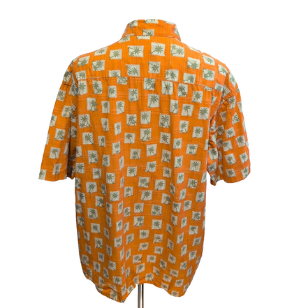 Chemise Hawaïenne Manches Courtes St John’s Bay Coton Orange XL XXL