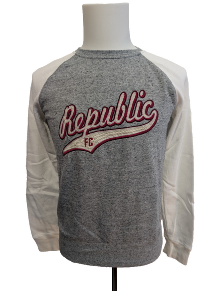 Sweat Femme Campus Crew Republic Football Club FC Sport Vintage Gris Taille S