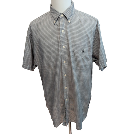 Chemise Ralph Lauren Yarmouth XL Hong Kong Carreaux Logo Noir