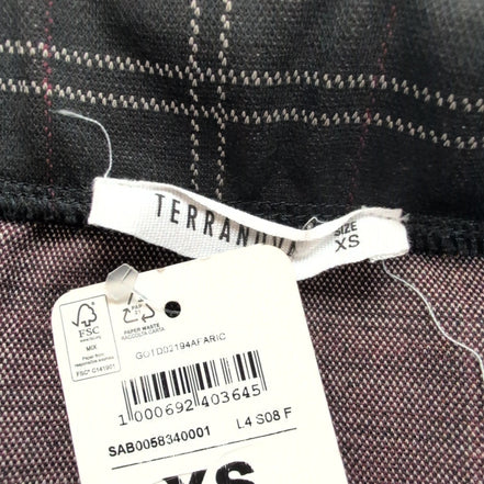 Mini Jupe Femme XS Terranova Noire Stretch Neuve avec Étiquette