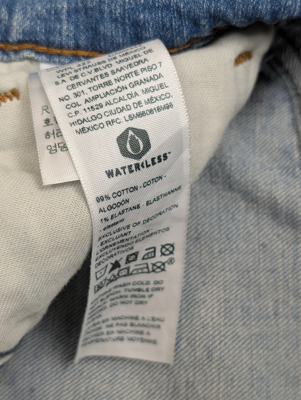 Jean Levi's Signature Bootcut Vintage Homme W29 L30 Bleu Clair Stretch Denim