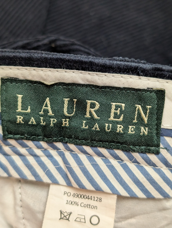Pantalon Velours Côtelé Lauren Ralph Lauren W40 L27 Bleu Marine Homme 👖⚓✨