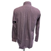 Chemise Ralph Lauren M Violette Carreaux Logo Vert Classic Fit Shirt BD
