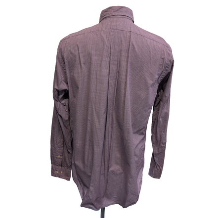 Chemise Ralph Lauren M Violette Carreaux Logo Vert Classic Fit Shirt BD