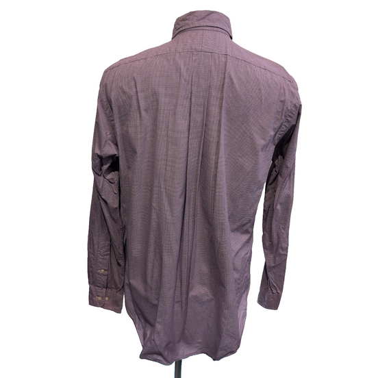 Chemise Ralph Lauren M Violette Carreaux Logo Vert Classic Fit Shirt BD