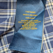 Chemise Polo Ralph Lauren Shirt M Carreaux Bleu Blanc Button Down Logo Marine