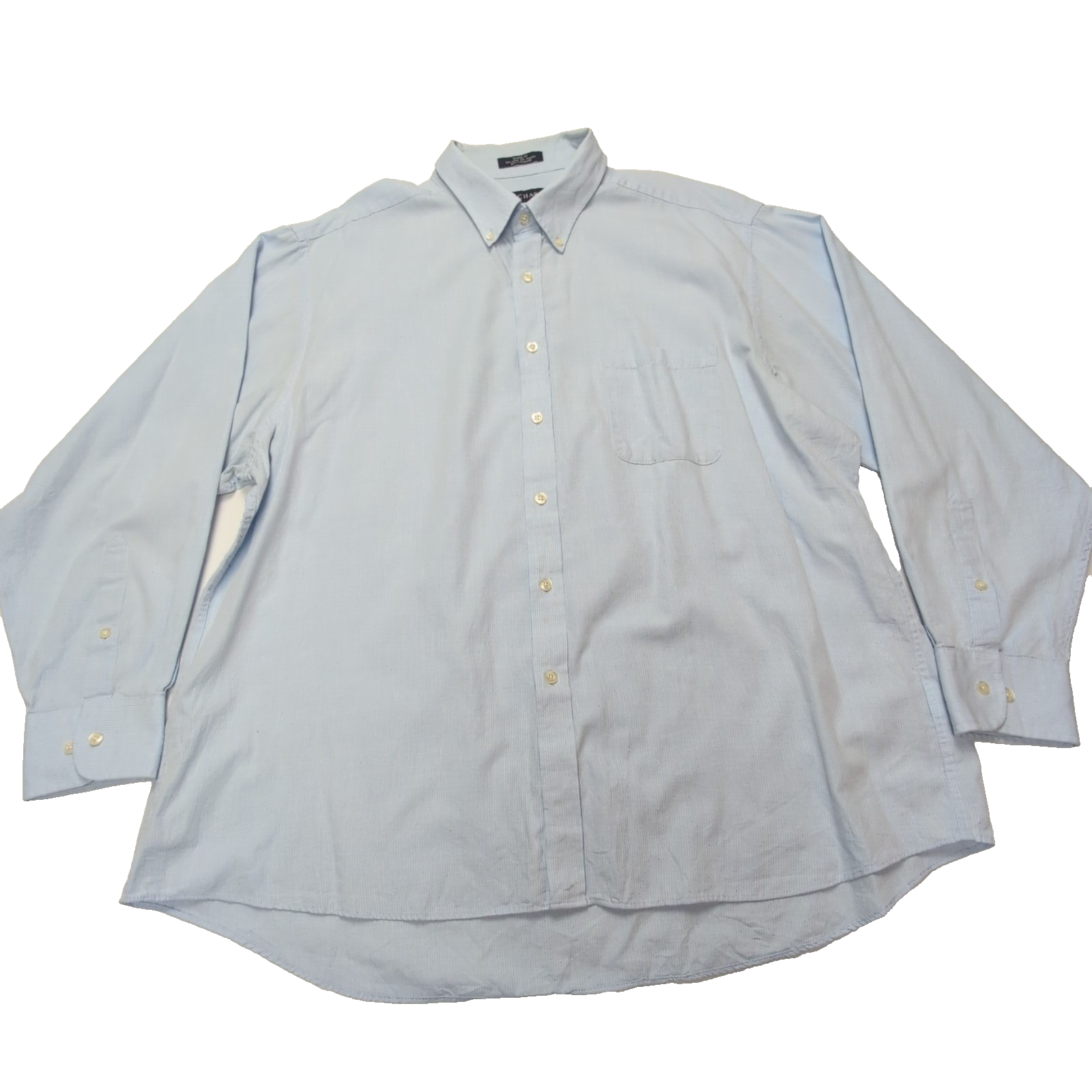 Chemise CHAPS bleu clair à rayures taille XXL #65e