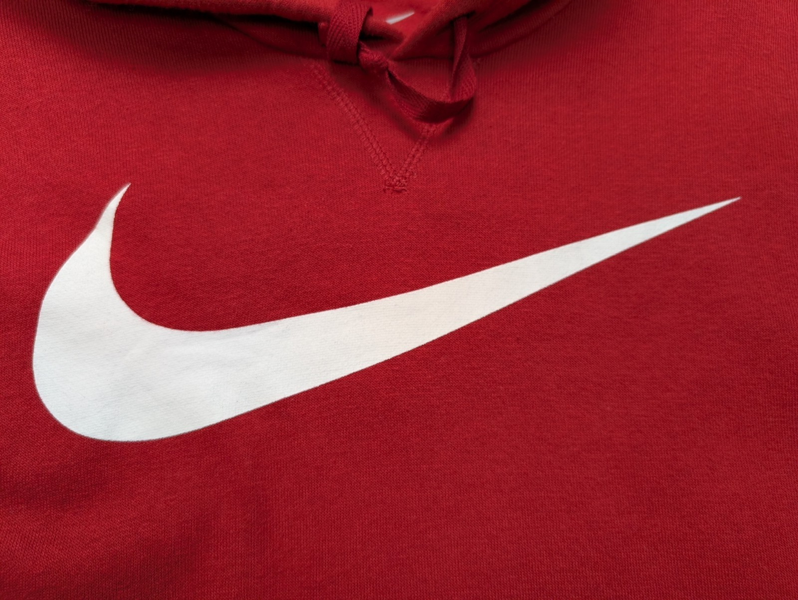 ➜ Sweat à Capuche Nike - Grand Logo Swoosh - Rouge Foncé - Taille XL