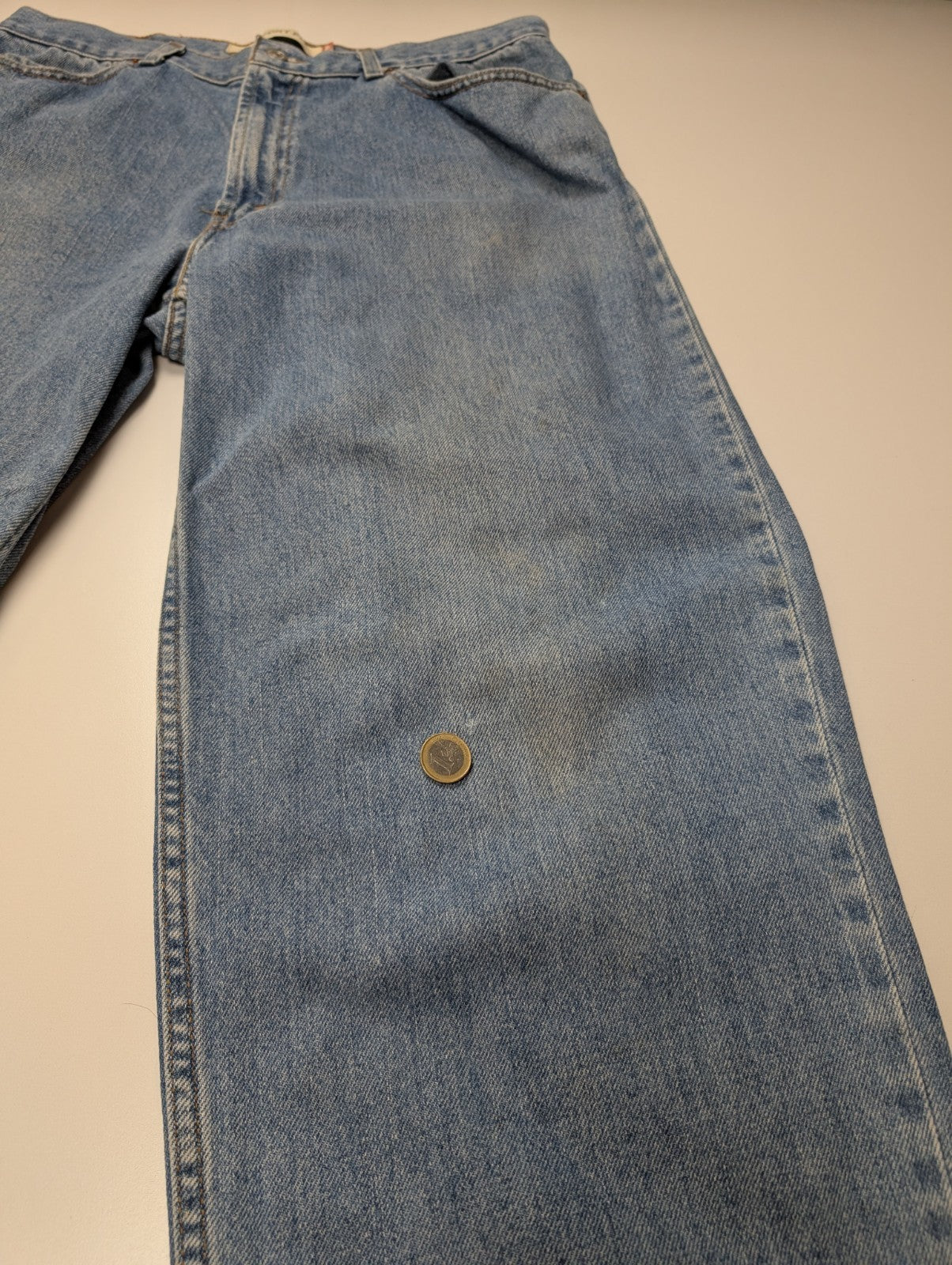 Jean Levi's 560 Comfort Fit Vintage Homme W38 L36 Bleu Denim Ample Long