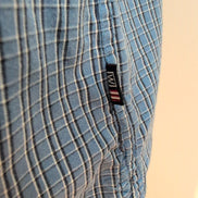 Chemise WRANGLER Homme L Bleue à Carreaux Wrinkle Resistant Poche
