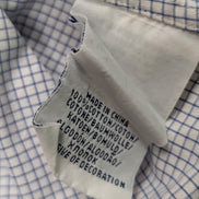 Chemise Polo Ralph Lauren Shirt XL Carreaux Bleu Blanc Col Classique Coton