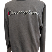 ➜ Sweat Col Rond Champion Vintage - Grand Logo Brodé - Gris - Taille M