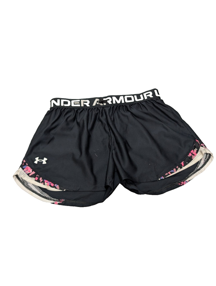 Short de sport Under Armour HeatGear Noir & Rose - Femme Taille L
