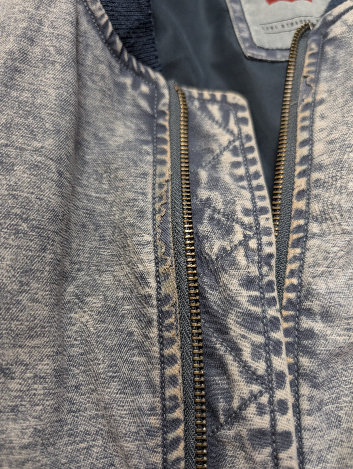 Levi's Vintage Blouson Bomber Coton Effet Jean Délavé M TBE | 293BSR