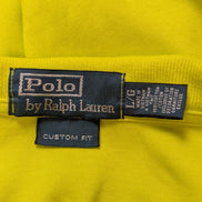 Polo manches courtes Polo Ralph Lauren jaune logo bleu coton Custom Fit L