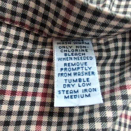 Chemise Ralph Lauren Blake L/XL Camel Noir Rouge Flanelle Button Down Shirt