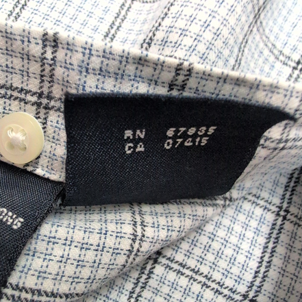 Chemise Nautica L Carreaux Made in Hong Kong Logo Brodé 100% Coton