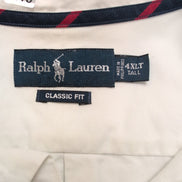 Chemise Ralph Lauren 4XL Blanche Manches Courtes Classic Fit Logo