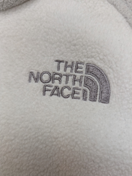 Veste Polaire femme THE NORTH FACE Epaisse Blanc & Gris - Taille S
