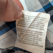 Chemise Wrangler 2XL Blanc Bleu et Gris à Grands Carreaux