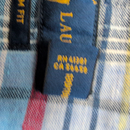 Chemise Ralph Lauren L Lin Bleu Rouge Carreaux Manches Courtes