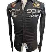 Chemise La Martina x Porsche Noire Stretch - Taille S (Coupe ajustée)