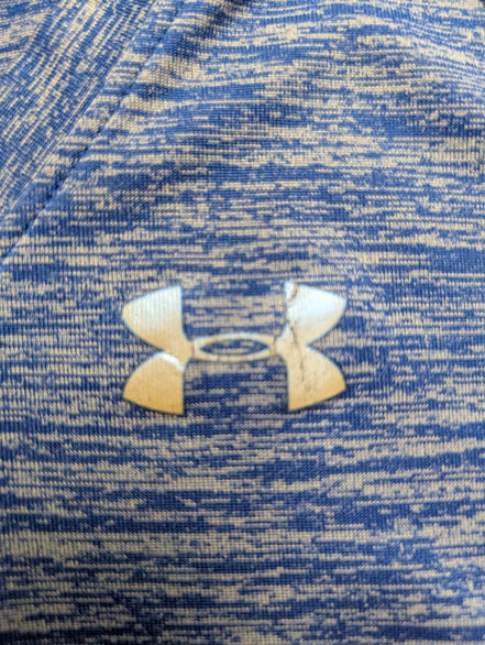 T-shirt de Sport Under Armour HeatGear Femme Bleu & Gris Taille S