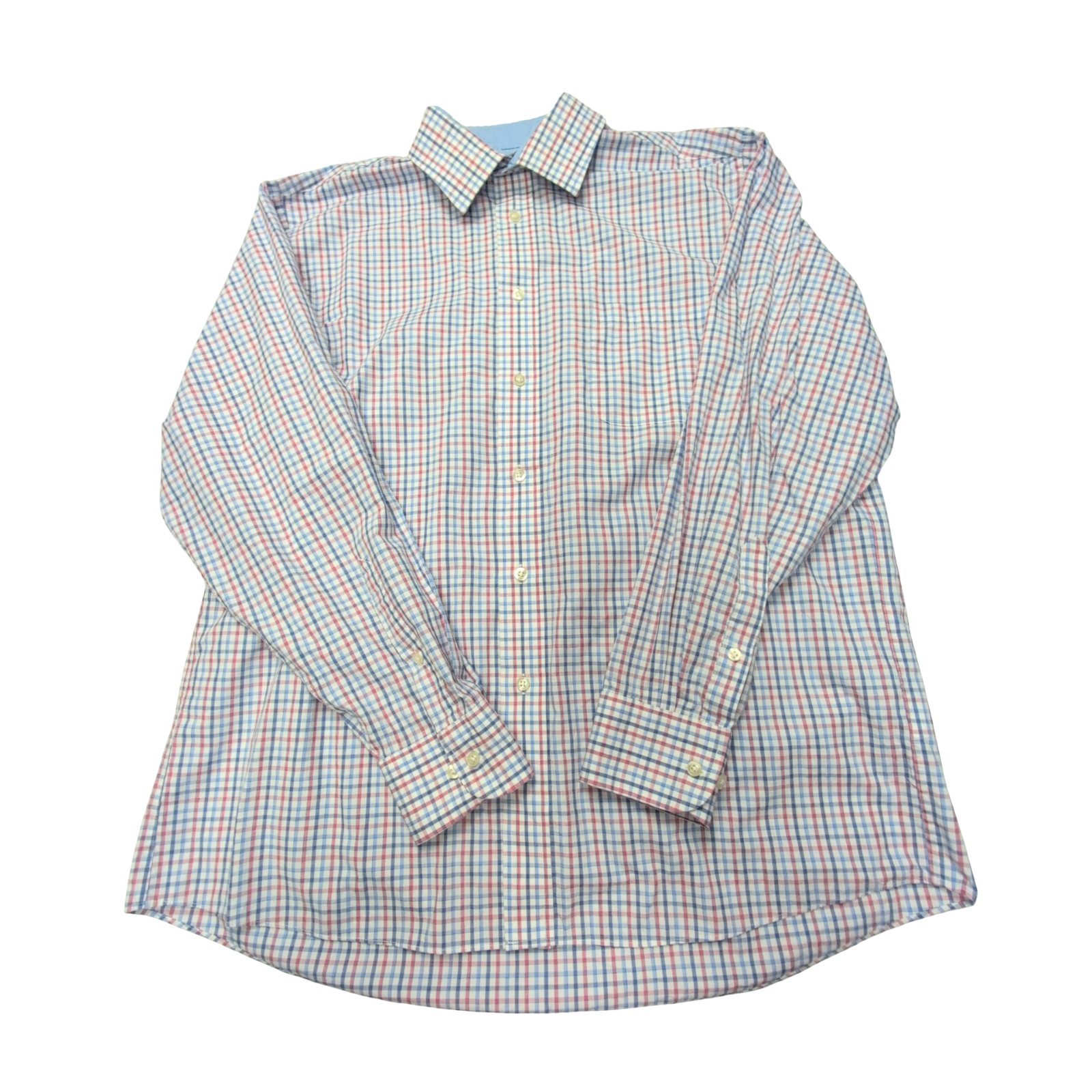 Chemise Chaps bleu blanc rouge à carreaux taille XL #45e