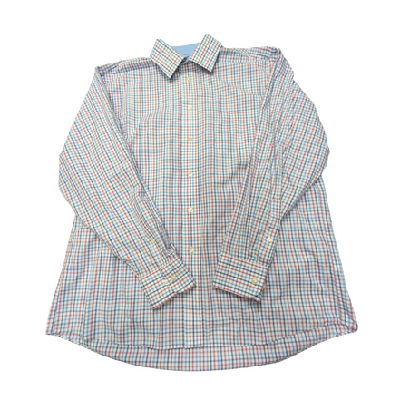 Chemise Chaps bleu blanc rouge à carreaux taille XL #45e