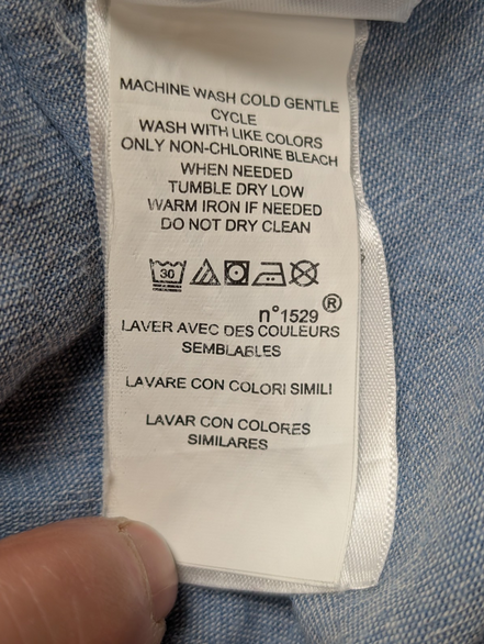 Chemise Polo Ralph Lauren Shirt XL Flanelle Doublée Carreaux Bleu Classic Fit BD