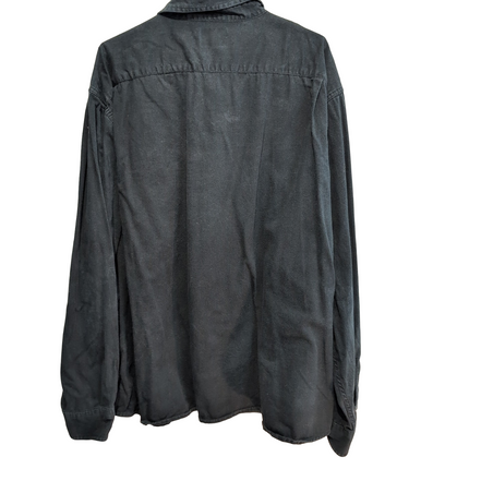 Chemise Wrangler noire unie 2 poches taille 3XL manches longues homme