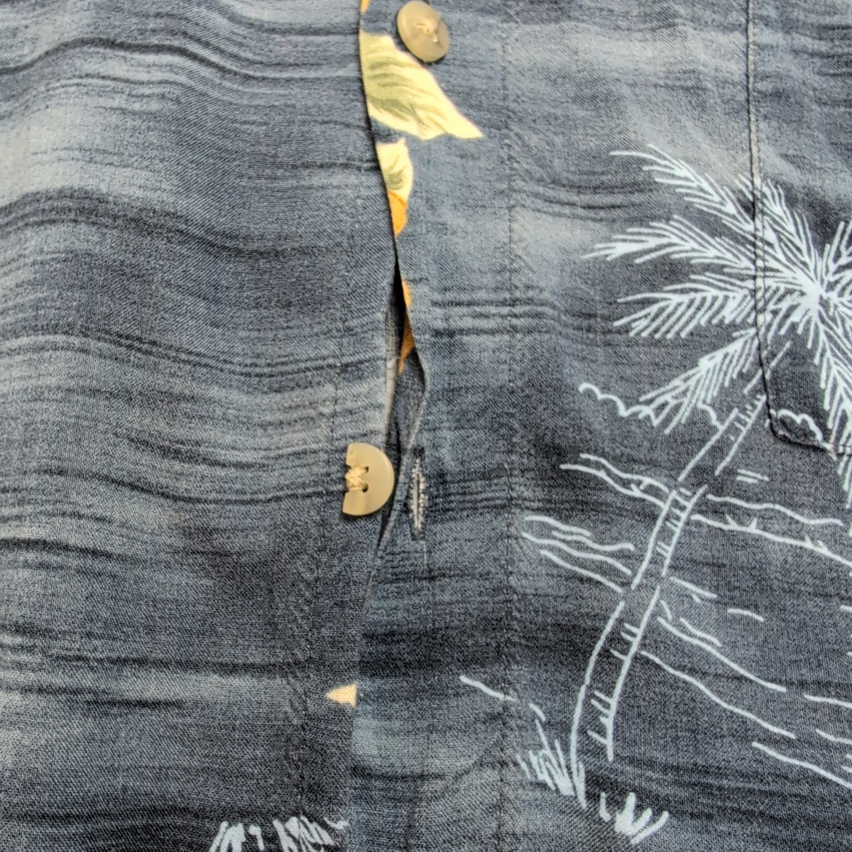 Chemise Hawaïenne Pierre Cardin Rayonne Bleu Floral XL