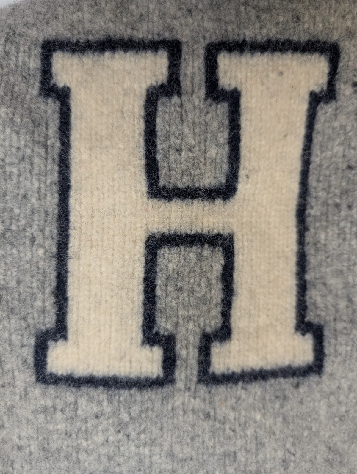 Pull Tommy Hilfiger femme Laine d'Agneau Gris H Preppy Taille M XXS XS