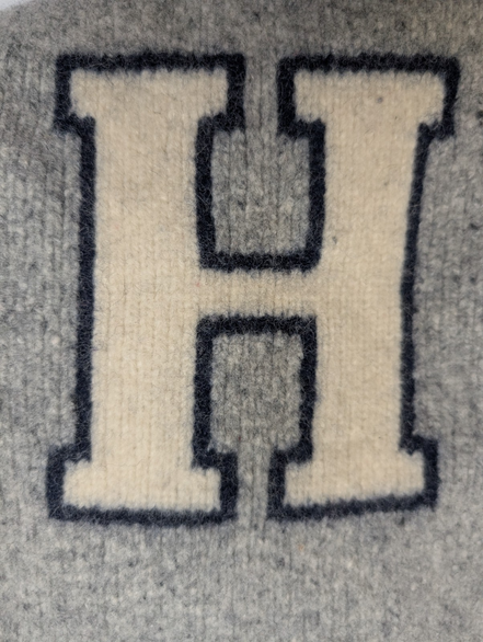 Pull Tommy Hilfiger femme Laine d'Agneau Gris H Preppy Taille M XXS XS