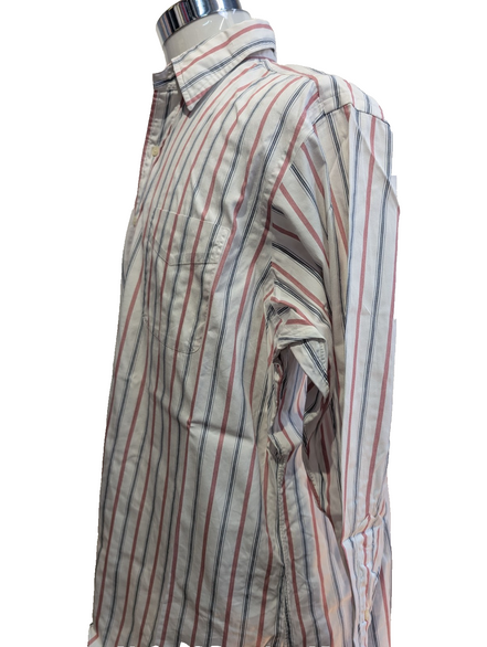 Chemise Polo Ralph Lauren Shirt XL Rayée Rouge Bleu Coton Col Classique