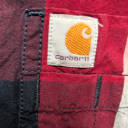 Chemise Carhartt Relaxed Fit XL Rouge Carreaux Manches Courtes
