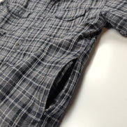 Surchemise Levi's Vintage Flanelle Carreaux Gris / Noir Doublée Sherpa Taille XL
