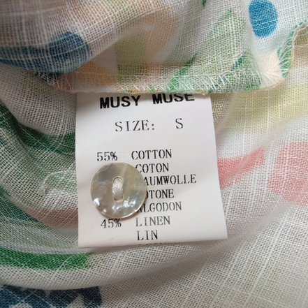 Chemise Hawaïenne Femme Musy Muse Paris S Neuve Étiquette Coton Lin