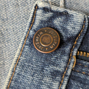 Jean Wrangler Homme Vintage Bleu W35 L29 Denim Épais Stretch Robuste Confort