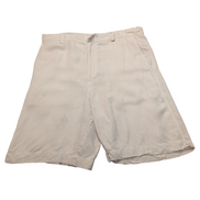 Short chino Alan Flusser crème lin/viscose W34