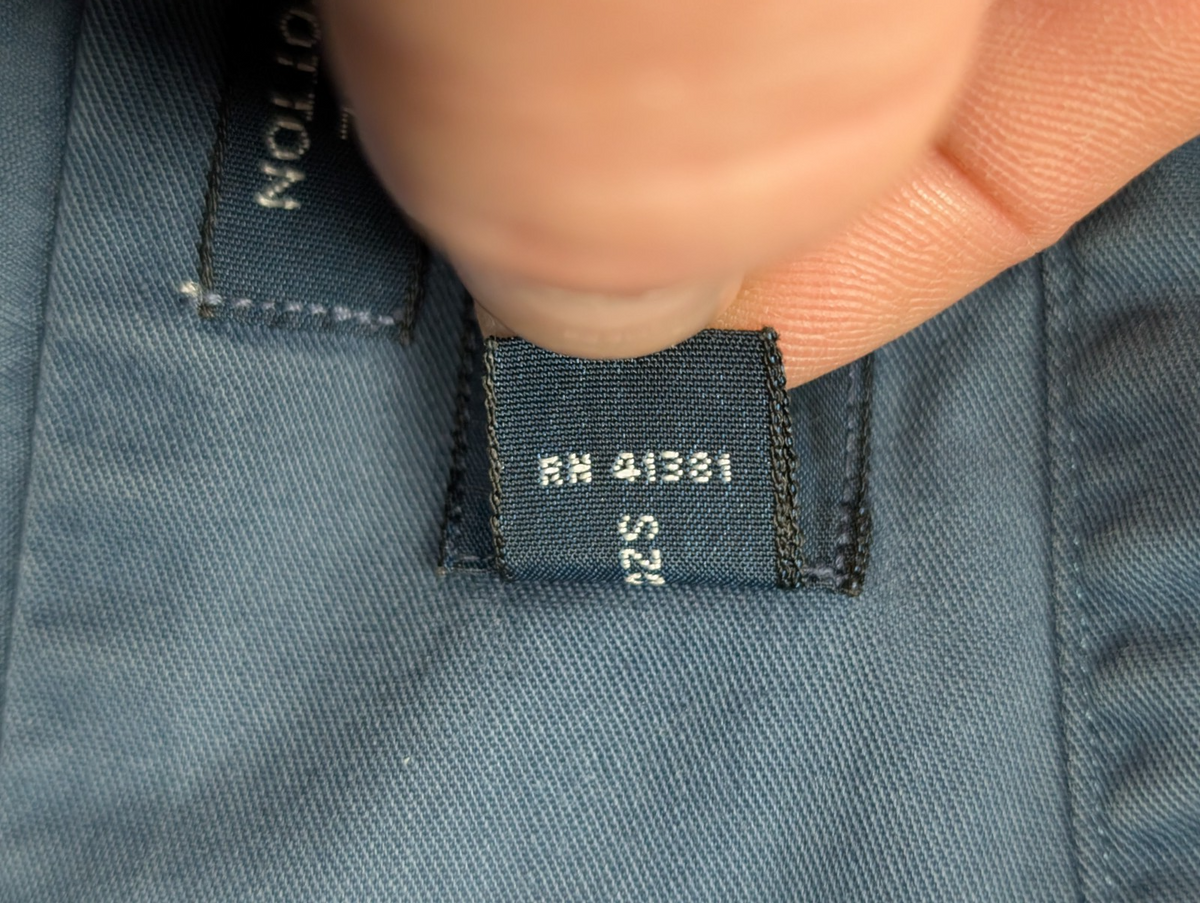 Chemise Ralph Lauren Blake L Bleu Foncé Logo Rouge Shirt Button Down