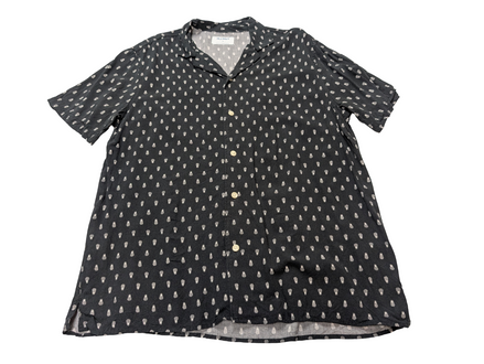 Chemise hawaïenne Old Navy noir et blanche ananas taille M